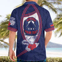 Personalised Falefa Samoa Village Hawaiian Shirt Valley Polynesian Tribal Hibiscus Floral