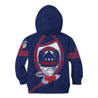 Personalised Falefa Samoa Village Kid Hoodie Valley Polynesian Tribal Hibiscus Floral
