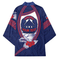 Personalised Falefa Samoa Village Kimono Valley Polynesian Tribal Hibiscus Floral