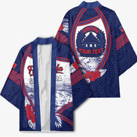 Personalised Falefa Samoa Village Kimono Valley Polynesian Tribal Hibiscus Floral