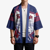 Personalised Falefa Samoa Village Kimono Valley Polynesian Tribal Hibiscus Floral