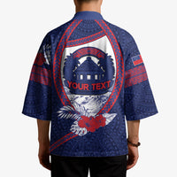 Personalised Falefa Samoa Village Kimono Valley Polynesian Tribal Hibiscus Floral
