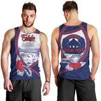 Personalised Falefa Samoa Village Men Tank Top Valley Polynesian Tribal Hibiscus Floral