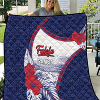 Falefa Samoa Village Quilt Valley Polynesian Tribal Hibiscus Floral