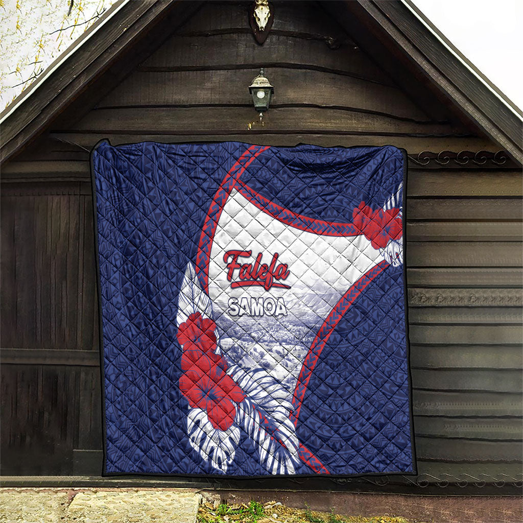 Falefa Samoa Village Quilt Valley Polynesian Tribal Hibiscus Floral