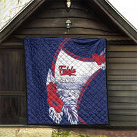 Falefa Samoa Village Quilt Valley Polynesian Tribal Hibiscus Floral