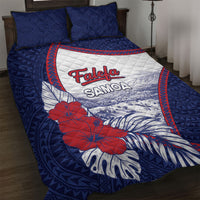 Falefa Samoa Village Quilt Bed Set Valley Polynesian Tribal Hibiscus Floral