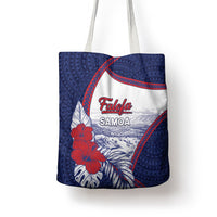 Falefa Samoa Village Tote Bag Valley Polynesian Tribal Hibiscus Floral