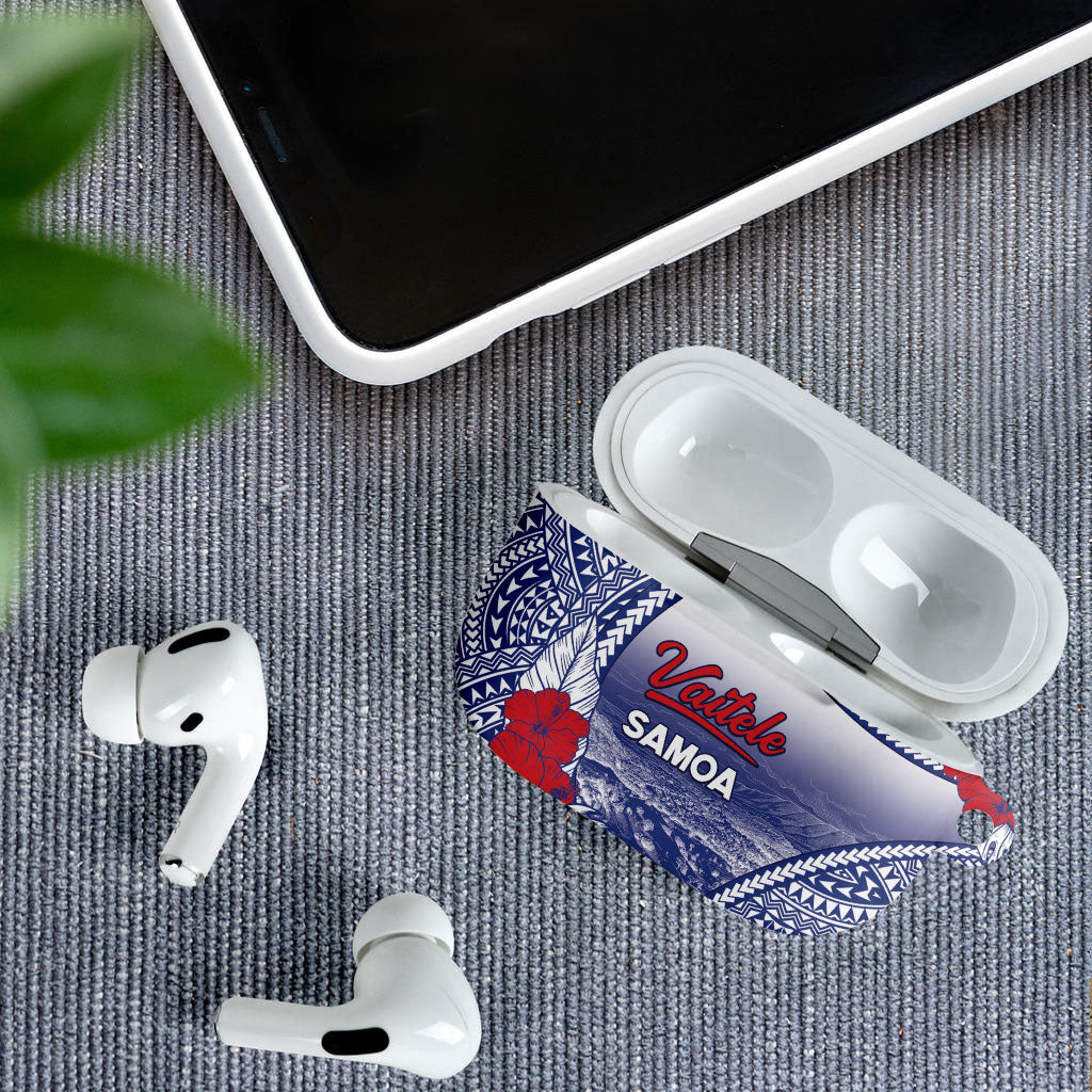 Vaitele Samoa Village AirPods Case Falefa Valley Polynesian Tribal Hibiscus Floral