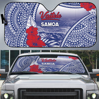 Vaitele Samoa Village Auto Sun Shade Falefa Valley Polynesian Tribal Hibiscus Floral