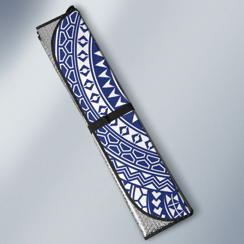Vaitele Samoa Village Auto Sun Shade Falefa Valley Polynesian Tribal Hibiscus Floral