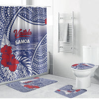 Vaitele Samoa Village Bathroom Set Falefa Valley Polynesian Tribal Hibiscus Floral