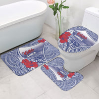 Vaitele Samoa Village Bathroom Set Falefa Valley Polynesian Tribal Hibiscus Floral