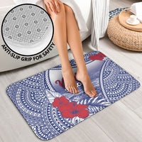 Vaitele Samoa Village Bathroom Set Falefa Valley Polynesian Tribal Hibiscus Floral