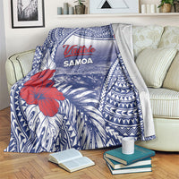 Vaitele Samoa Village Blanket Falefa Valley Polynesian Tribal Hibiscus Floral