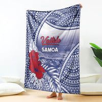 Vaitele Samoa Village Blanket Falefa Valley Polynesian Tribal Hibiscus Floral