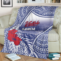 Vaitele Samoa Village Blanket Falefa Valley Polynesian Tribal Hibiscus Floral