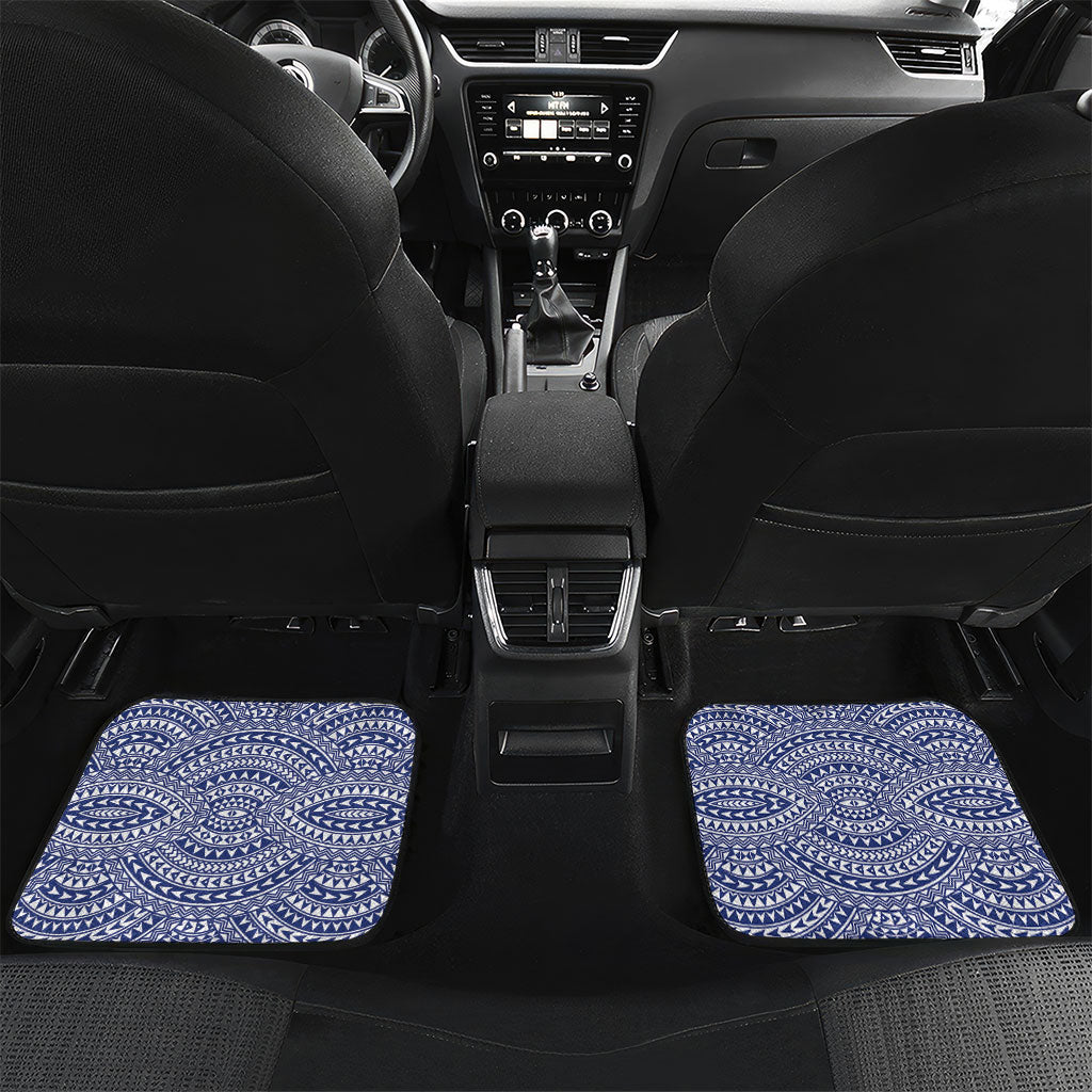 Personalised Vaitele Samoa Village Car Mats Falefa Valley Polynesian Tribal Hibiscus Floral