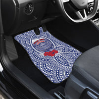 Personalised Vaitele Samoa Village Car Mats Falefa Valley Polynesian Tribal Hibiscus Floral