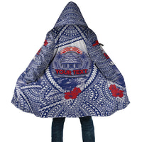 Personalised Vaitele Samoa Village Cloak Falefa Valley Polynesian Tribal Hibiscus Floral