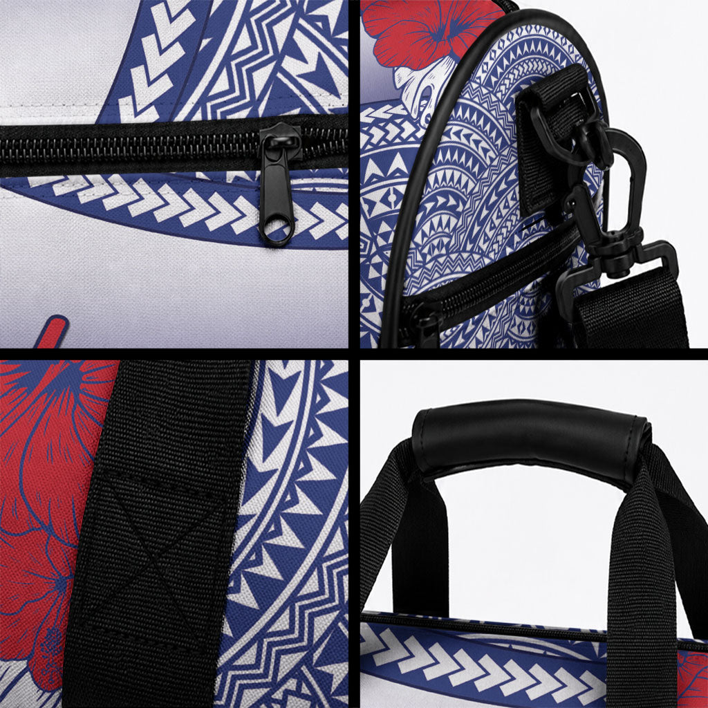 Vaitele Samoa Village Duffle Bag Falefa Valley Polynesian Tribal Hibiscus Floral