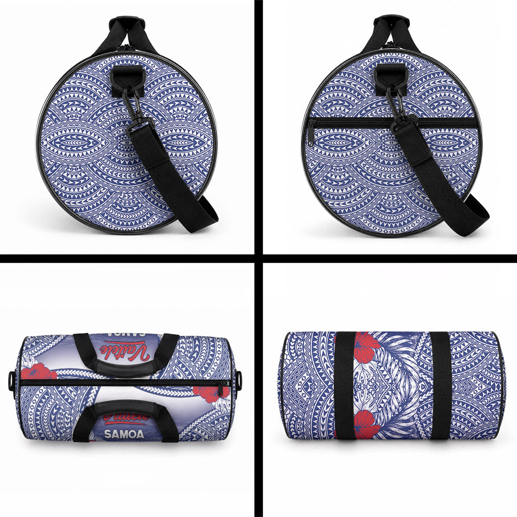 Vaitele Samoa Village Duffle Bag Falefa Valley Polynesian Tribal Hibiscus Floral