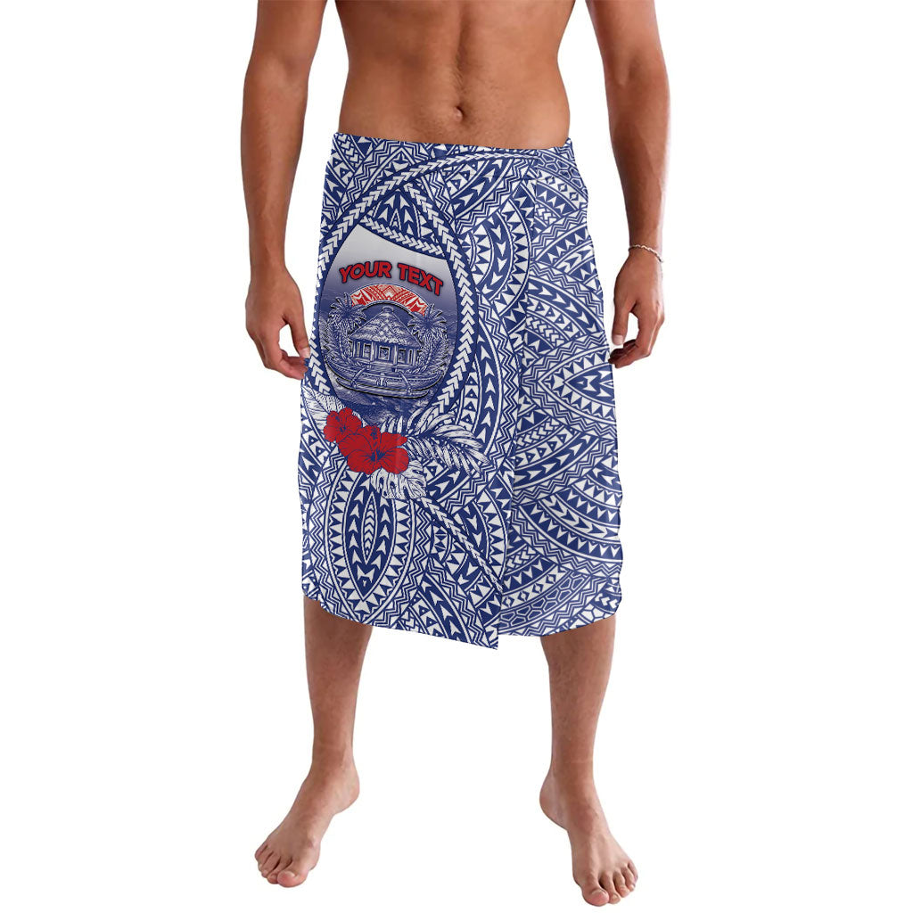 Personalised Vaitele Samoa Village Lavalava Falefa Valley Polynesian Tribal Hibiscus Floral DT05 White - Polynesian Pride