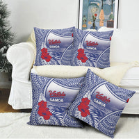 Vaitele Samoa Village Pillow Cover Falefa Valley Polynesian Tribal Hibiscus Floral