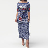 Personalised Vaitele Samoa Village Puletasi Falefa Valley Polynesian Tribal Hibiscus Floral