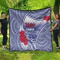 Vaitele Samoa Village Quilt Falefa Valley Polynesian Tribal Hibiscus Floral