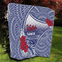 Vaitele Samoa Village Quilt Falefa Valley Polynesian Tribal Hibiscus Floral