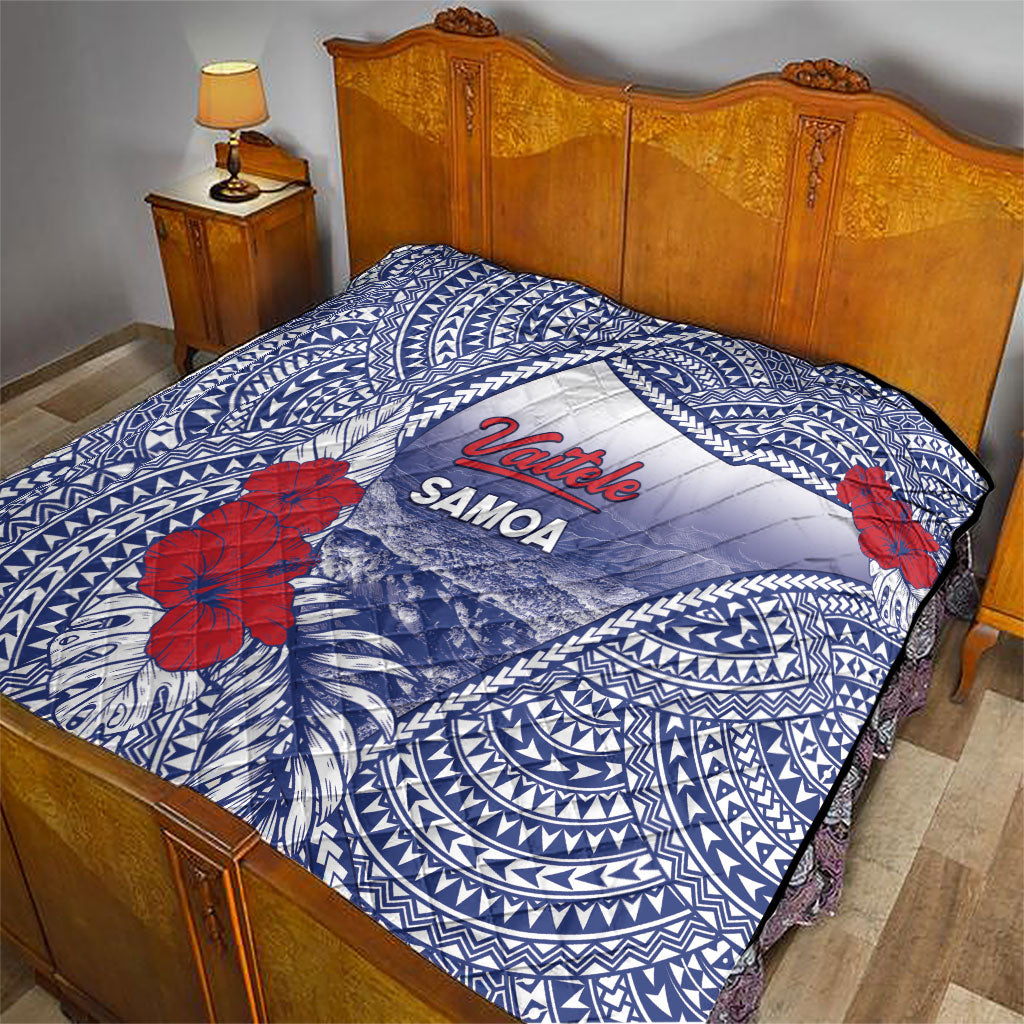 Vaitele Samoa Village Quilt Falefa Valley Polynesian Tribal Hibiscus Floral