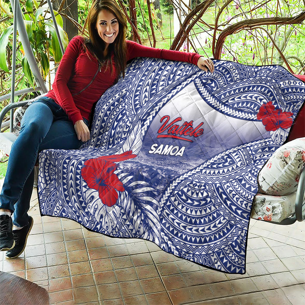 Vaitele Samoa Village Quilt Falefa Valley Polynesian Tribal Hibiscus Floral