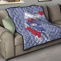 Vaitele Samoa Village Quilt Falefa Valley Polynesian Tribal Hibiscus Floral