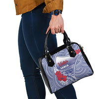 Vaitele Samoa Village Shoulder Handbag Falefa Valley Polynesian Tribal Hibiscus Floral