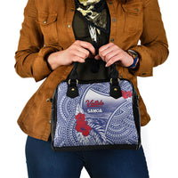 Vaitele Samoa Village Shoulder Handbag Falefa Valley Polynesian Tribal Hibiscus Floral