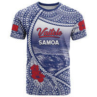 Personalised Vaitele Samoa Village T Shirt Falefa Valley Polynesian Tribal Hibiscus Floral