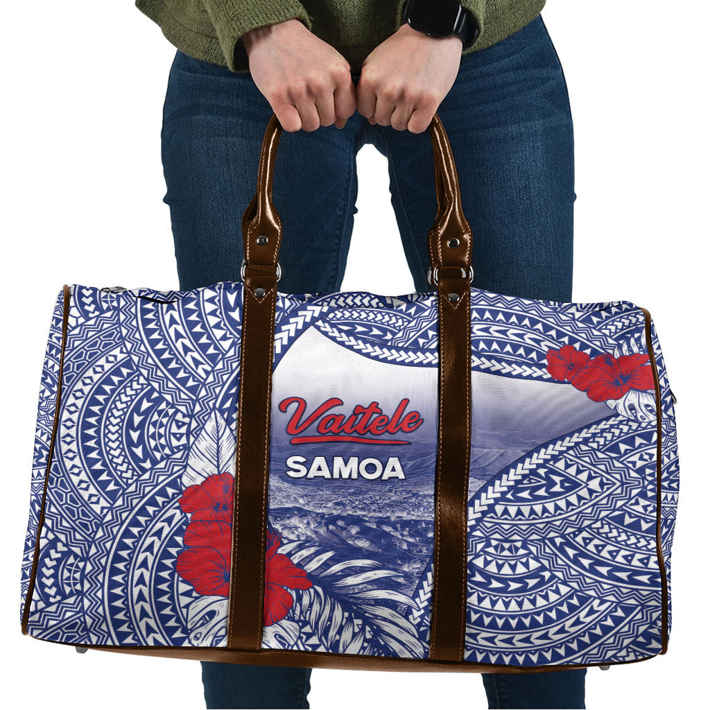 Vaitele Samoa Village Travel Bag Falefa Valley Polynesian Tribal Hibiscus Floral