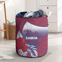 Faleula Samoa Village Laundry Basket Falefa Valley Polynesian Tribal Hibiscus Floral