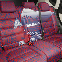 Faleula Samoa Village Back Car Seat Cover Falefa Valley Polynesian Tribal Hibiscus Floral