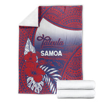 Faleula Samoa Village Blanket Falefa Valley Polynesian Tribal Hibiscus Floral