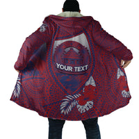 Personalised Faleula Samoa Village Cloak Falefa Valley Polynesian Tribal Hibiscus Floral