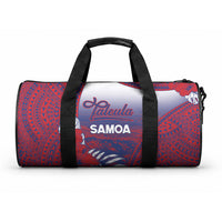 Faleula Samoa Village Duffle Bag Falefa Valley Polynesian Tribal Hibiscus Floral