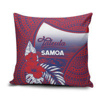 Faleula Samoa Village Pillow Cover Falefa Valley Polynesian Tribal Hibiscus Floral