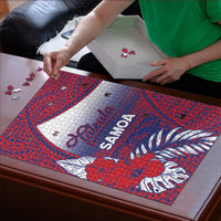 Faleula Samoa Village Puzzle Falefa Valley Polynesian Tribal Hibiscus Floral