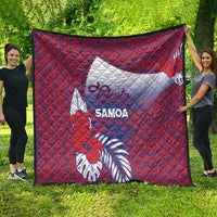 Faleula Samoa Village Quilt Falefa Valley Polynesian Tribal Hibiscus Floral