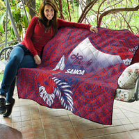 Faleula Samoa Village Quilt Falefa Valley Polynesian Tribal Hibiscus Floral