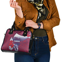 Faleula Samoa Village Shoulder Handbag Falefa Valley Polynesian Tribal Hibiscus Floral