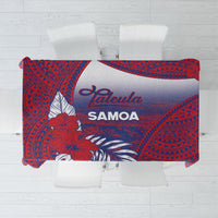 Faleula Samoa Village Tablecloth Falefa Valley Polynesian Tribal Hibiscus Floral