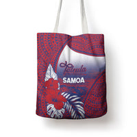 Faleula Samoa Village Tote Bag Falefa Valley Polynesian Tribal Hibiscus Floral